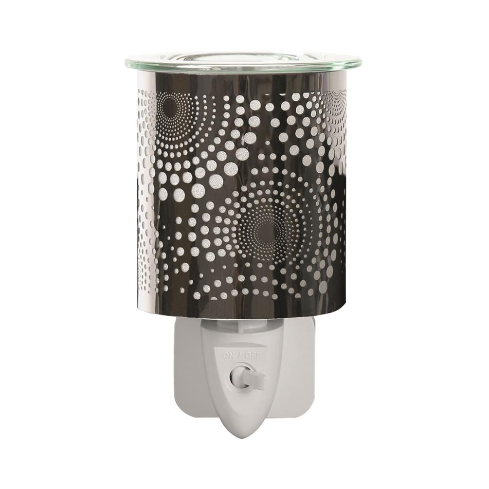 Aroma Chrome Circles Plug In Wax Melt Warmer £13.04
